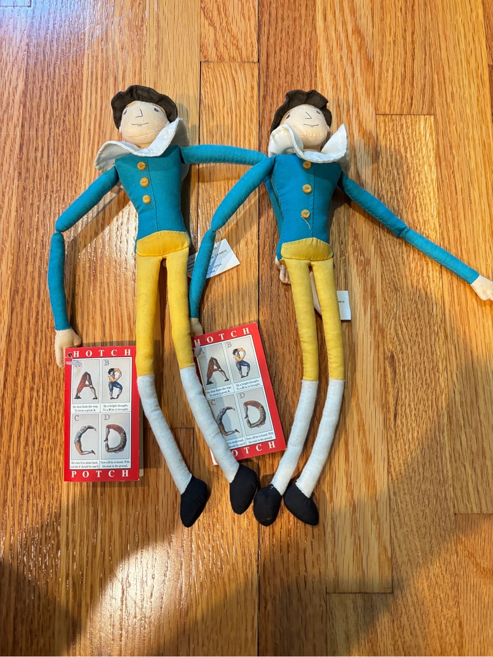 Set of 2 vintage Colonial Williamsburg Hotch Potch Plush Doll